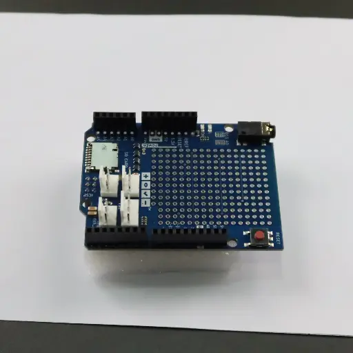 [AA.GA00092] Placa protótipo “protoshield”, com mini placa de ensaio compatível com Arduino UNO Rev3